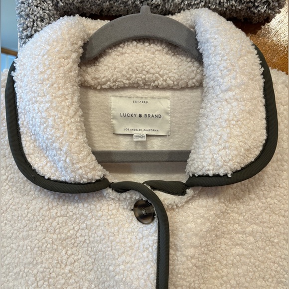 Lucky Brand Sherpa Jacket - Cream - Picture 2 of 6